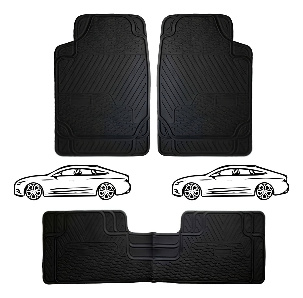 Tapete De Hule Estilo Royal 3 Piezas Uso Rudo