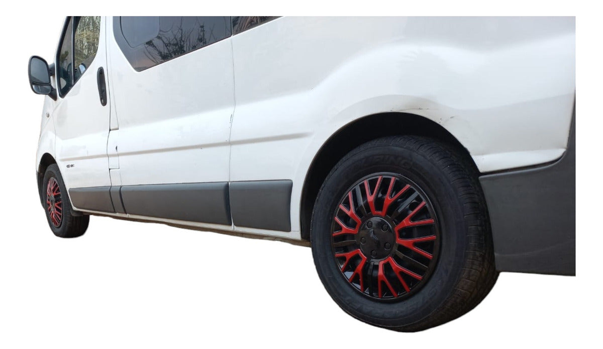 4 Tapon Polvera Deportivo Legara Rojo Rin 16 Tipo Original