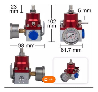 Regulador De Presión De Combustible  Psi  0 - 150 Carburador