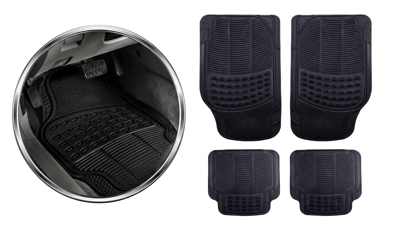 Tapete Proteck 4 Piezas Alfombra Para Automovil Uso Rudo