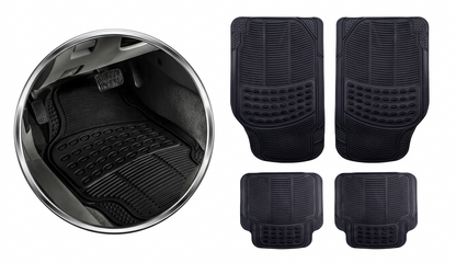 Tapete Proteck 4 Piezas Alfombra Para Automovil Uso Rudo