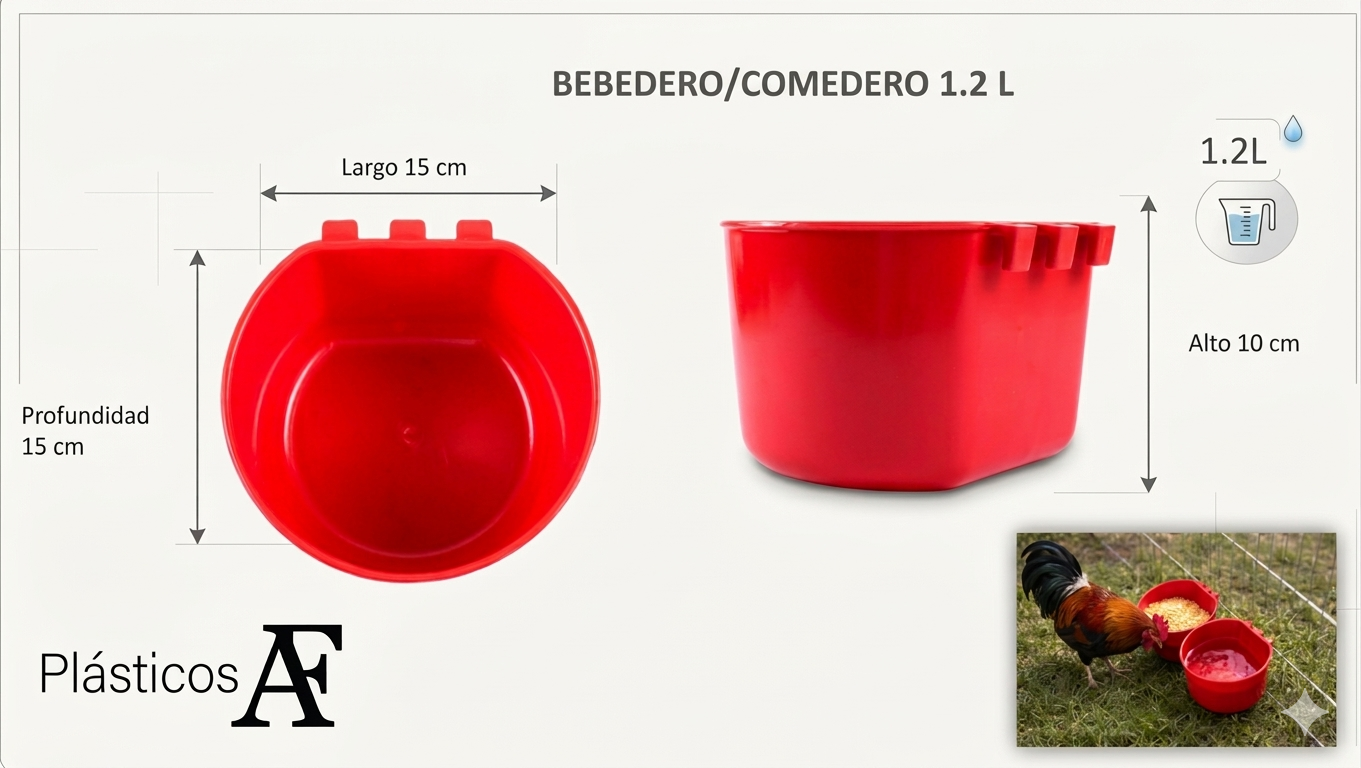 50 Bebederos Comederos Para Gallo Media Luna + 50 De 1.2 L