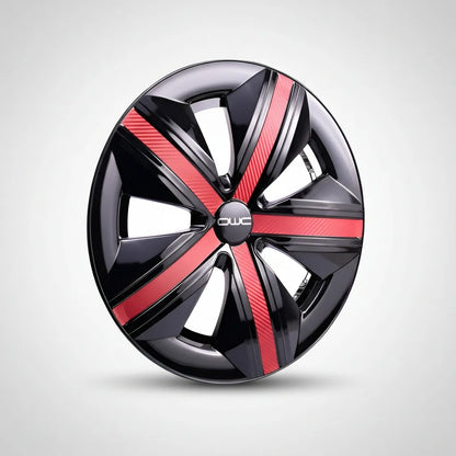 Tapones Polveras Extensión Negro Con Rojo Rin 14  Owc
