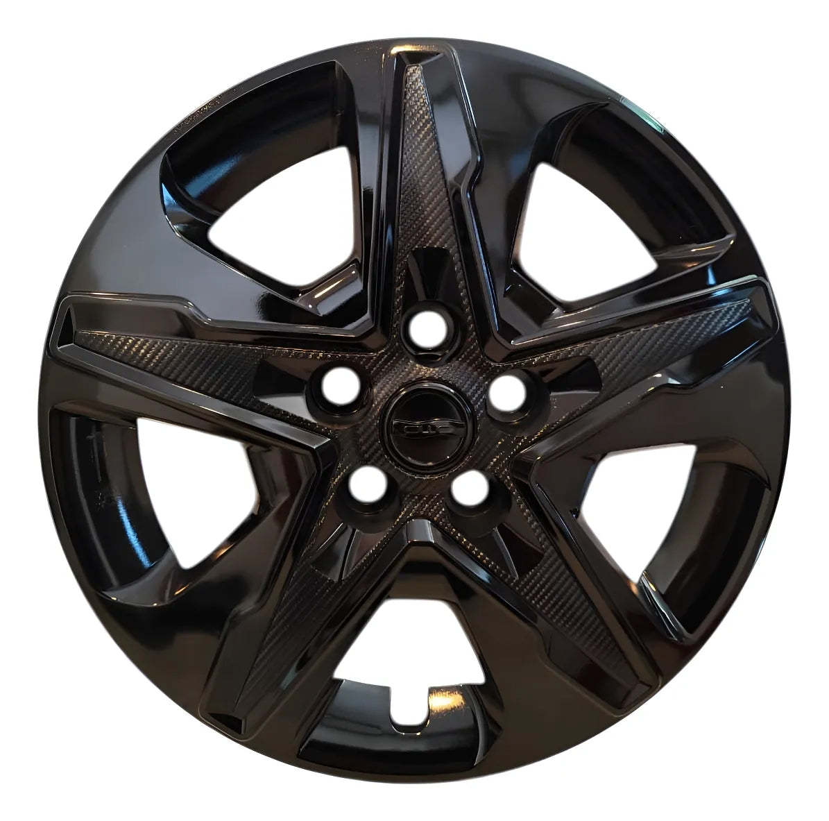 4 Tapones Polvera Deportivo Rin 15 Negro Chevrolet