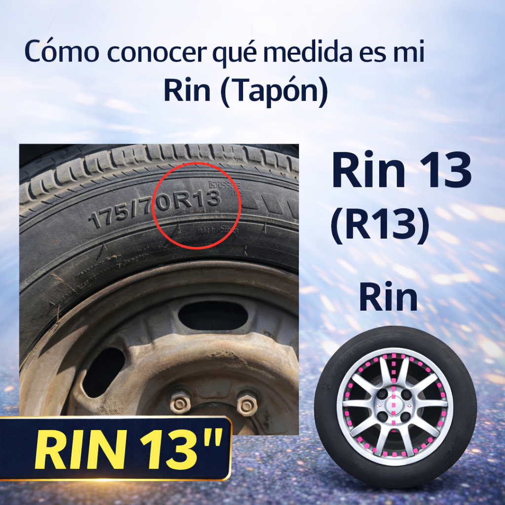 4 Tapones Lujo Europeos Mugello Blanco Negro Rin 13 Deportiv