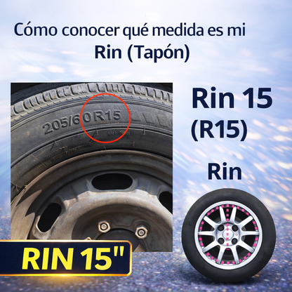 4 Tapones Polveras Rin 15 Para Nissan Tipo Versa