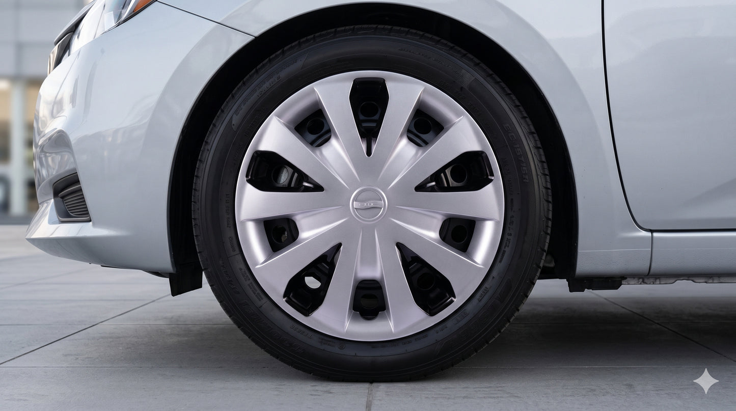 Tapones Polveras Llanta Rin 15 Nissan Tipo Versa Bitono