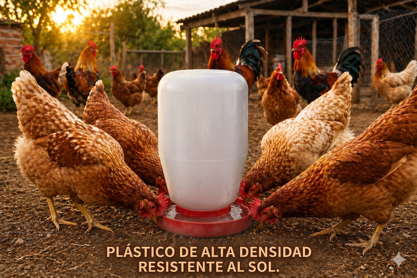 Bebedero Para Pollos O Pajaros De 4l 5 Piezas