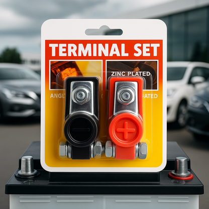 Terminal Batería Universal Positivo Negativo Auto Reforzado