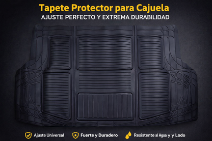 Tapete Para Cajuela Maletero De Auto/camioneta Cargo Negro