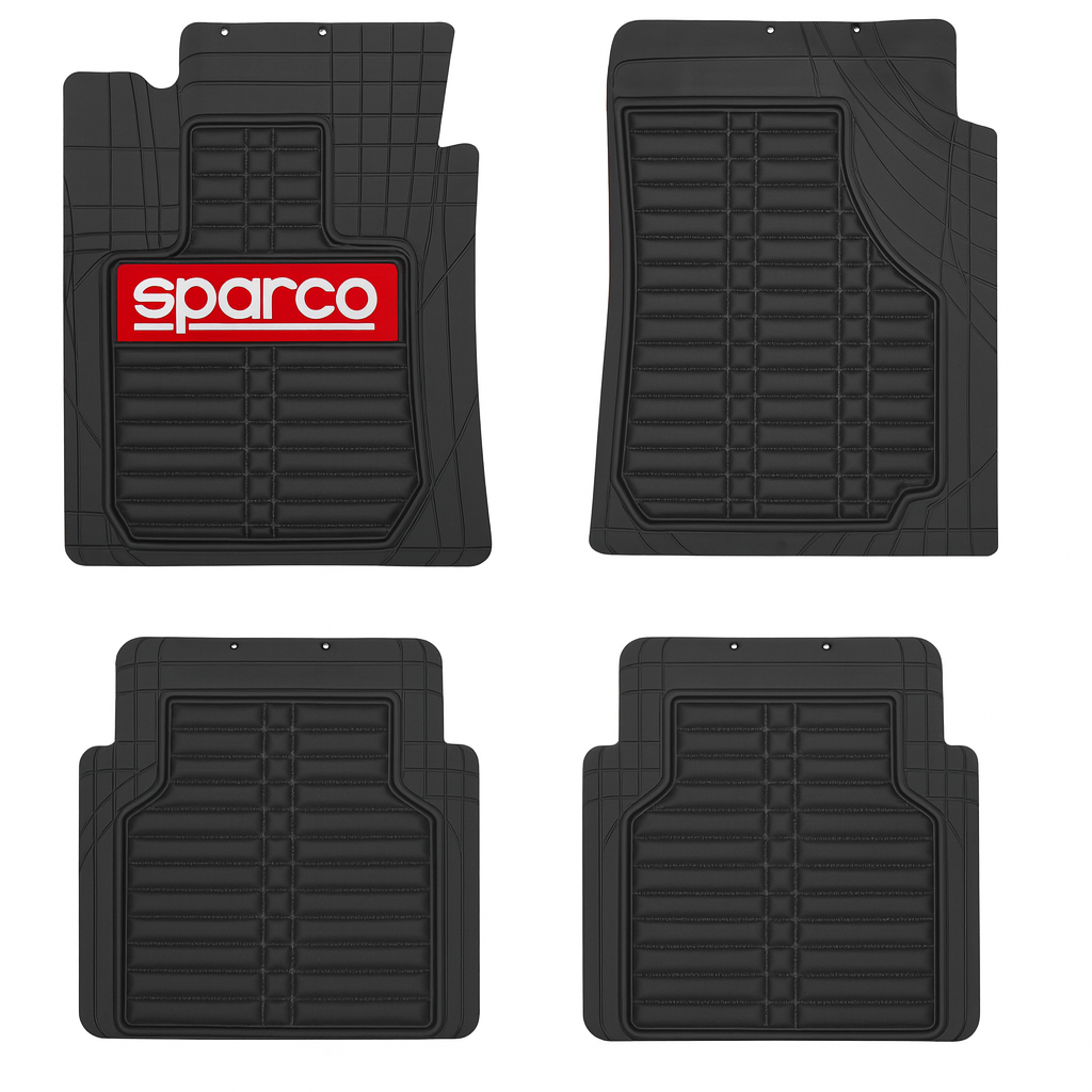 Tapete Alfombra Sparco Auto Negro Rojo Premium
