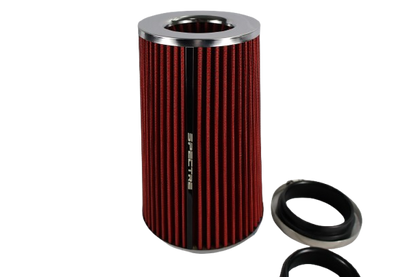 Filtro De Aire Deportivo Universal Auto Cono Flujo Rojo 18CM