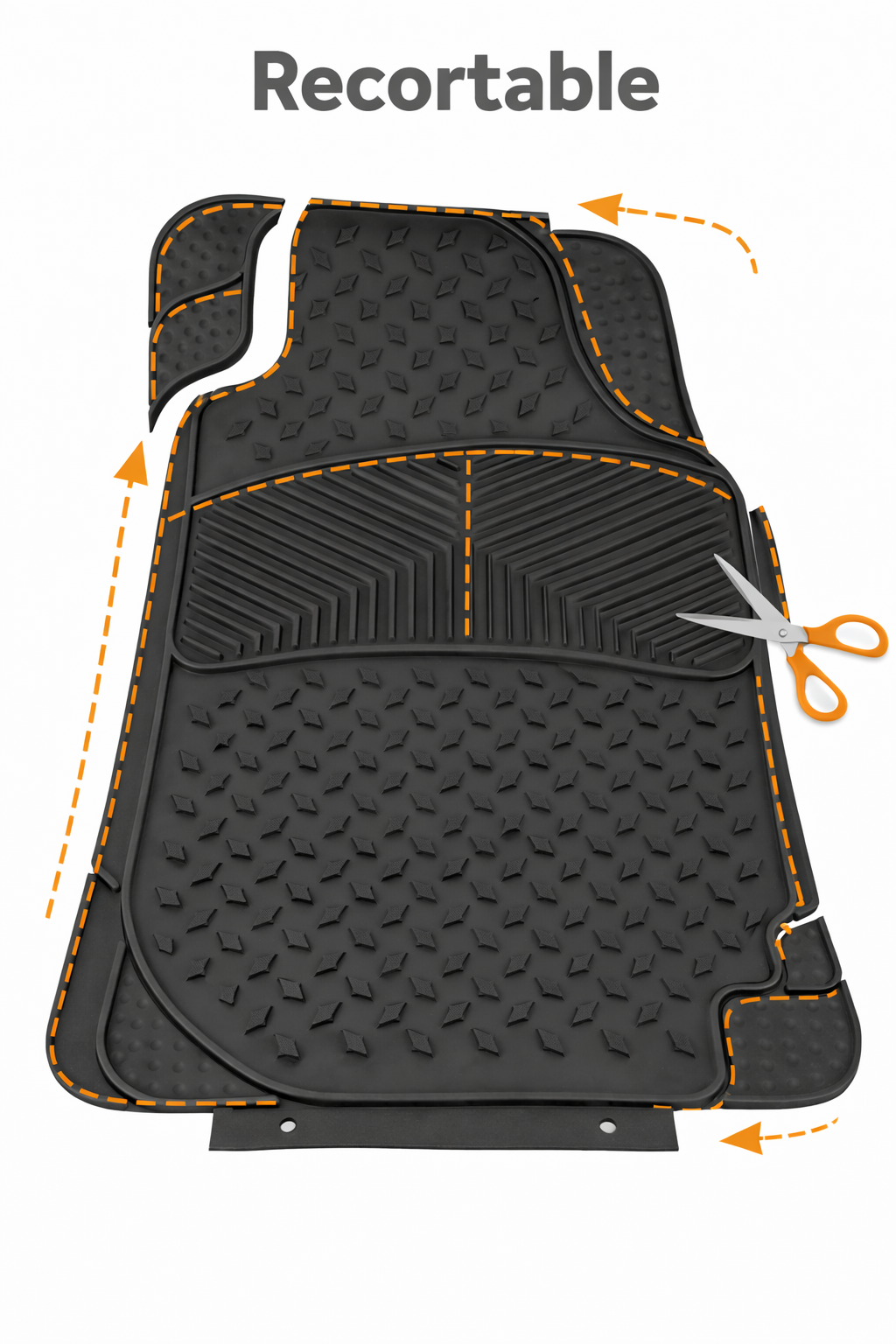 Tapete Phoenix Auto Camioneta Hule- Plástico Universal 3pz