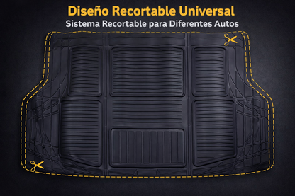 Tapete Para Cajuela Maletero De Auto/camioneta Cargo Negro
