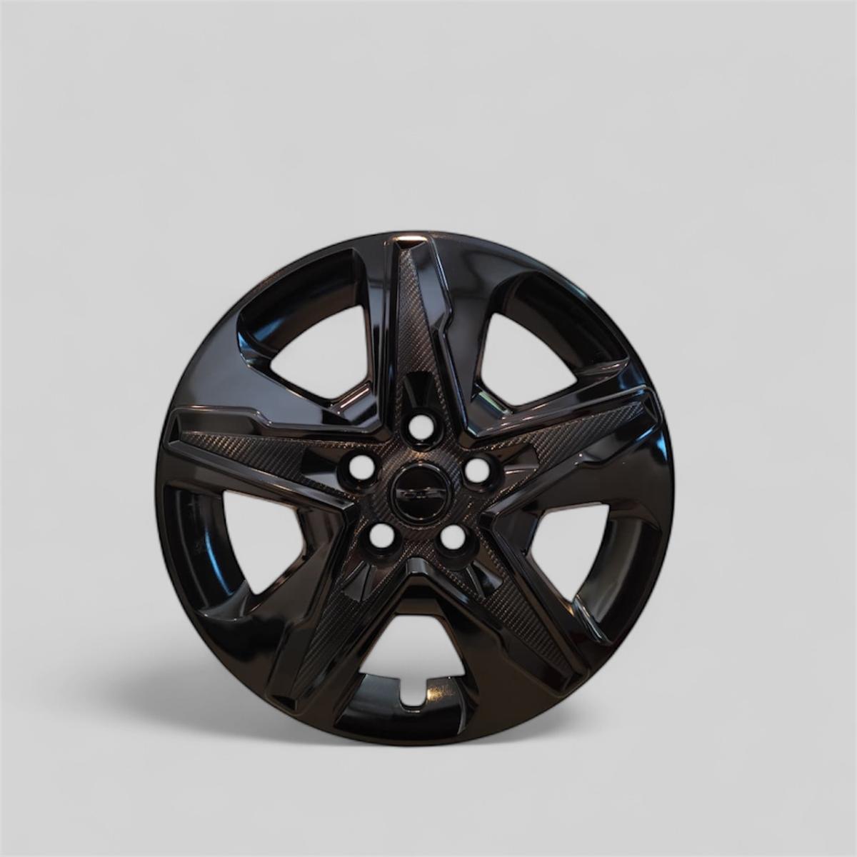 4 Tapones Polvera Deportivo Rin 15 Negro Chevrolet + Regalo