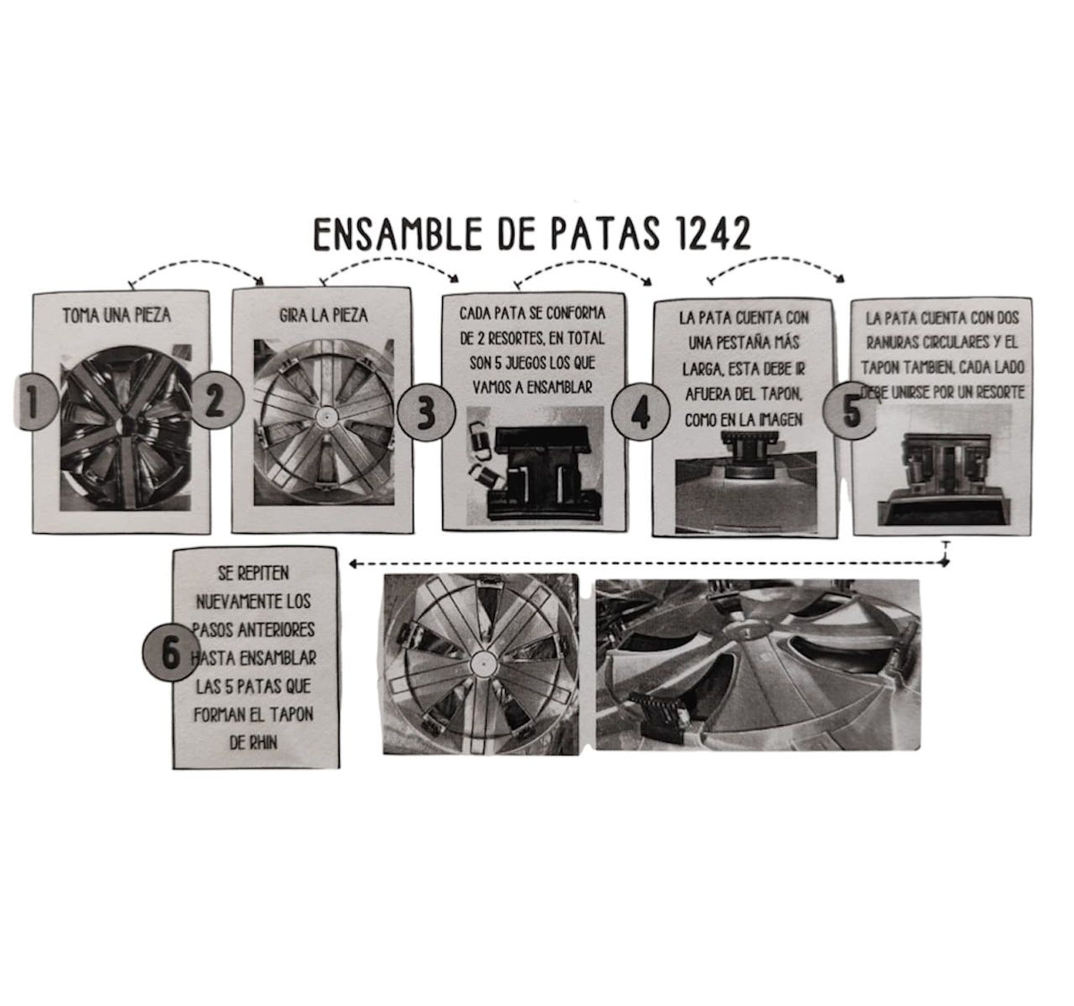 4 Tapones Polvera Rin 15 Deportivo Negro Matte