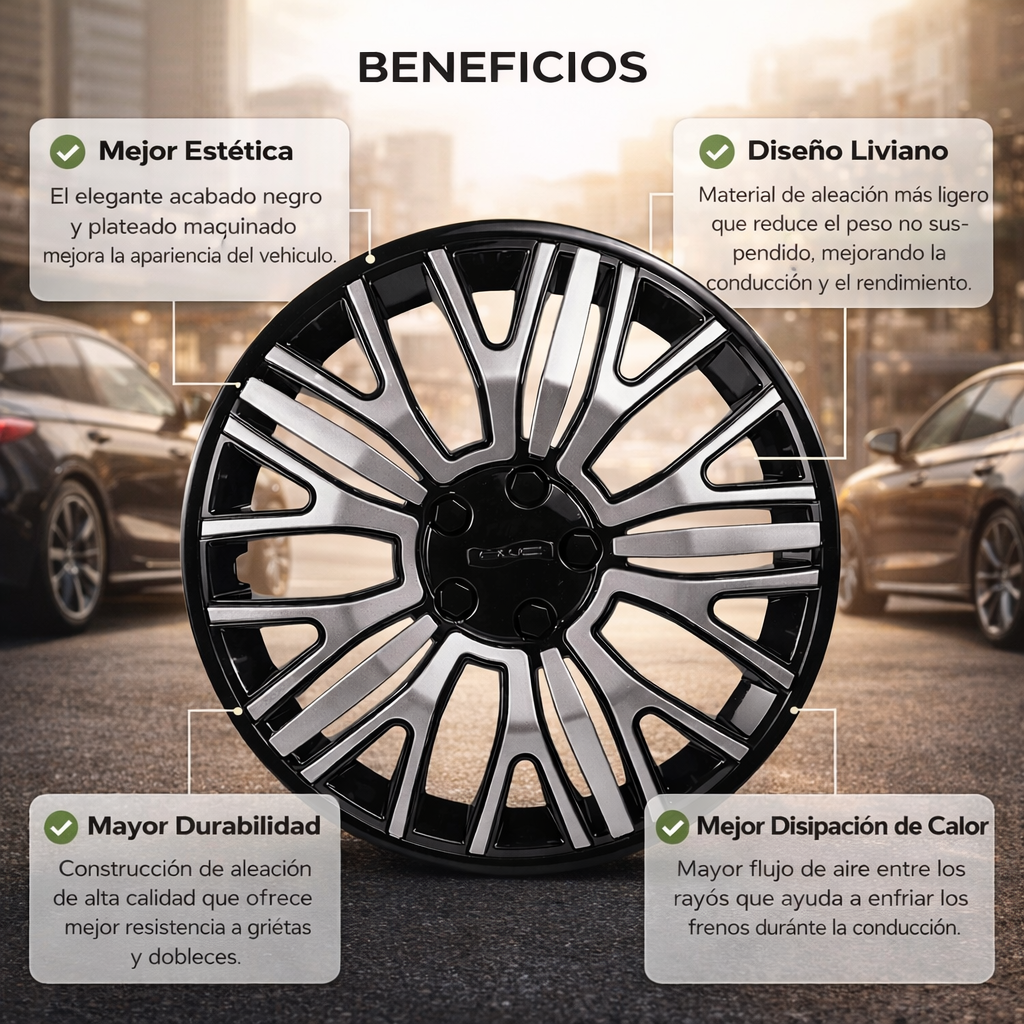 4 Tapones Deportivos Uso Rudo Rin 15 Titanium Polvera