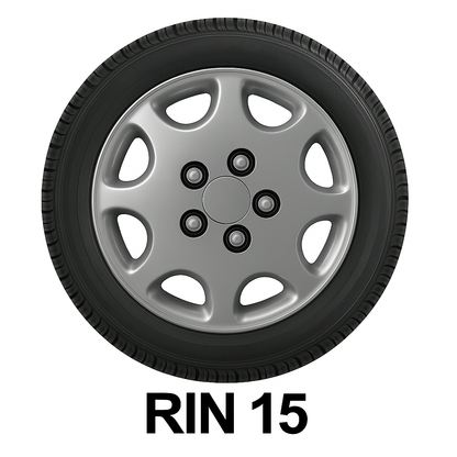Juego 4 Tapones Polveras Rin 15 Deportivos Universal Auto