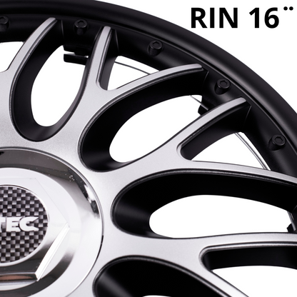 4 Tapones Orden Gris Europeos Universal Rin 16 Deportivo