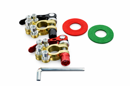 Par Terminal Corta Corriente Bateria Bronce Auto Universal