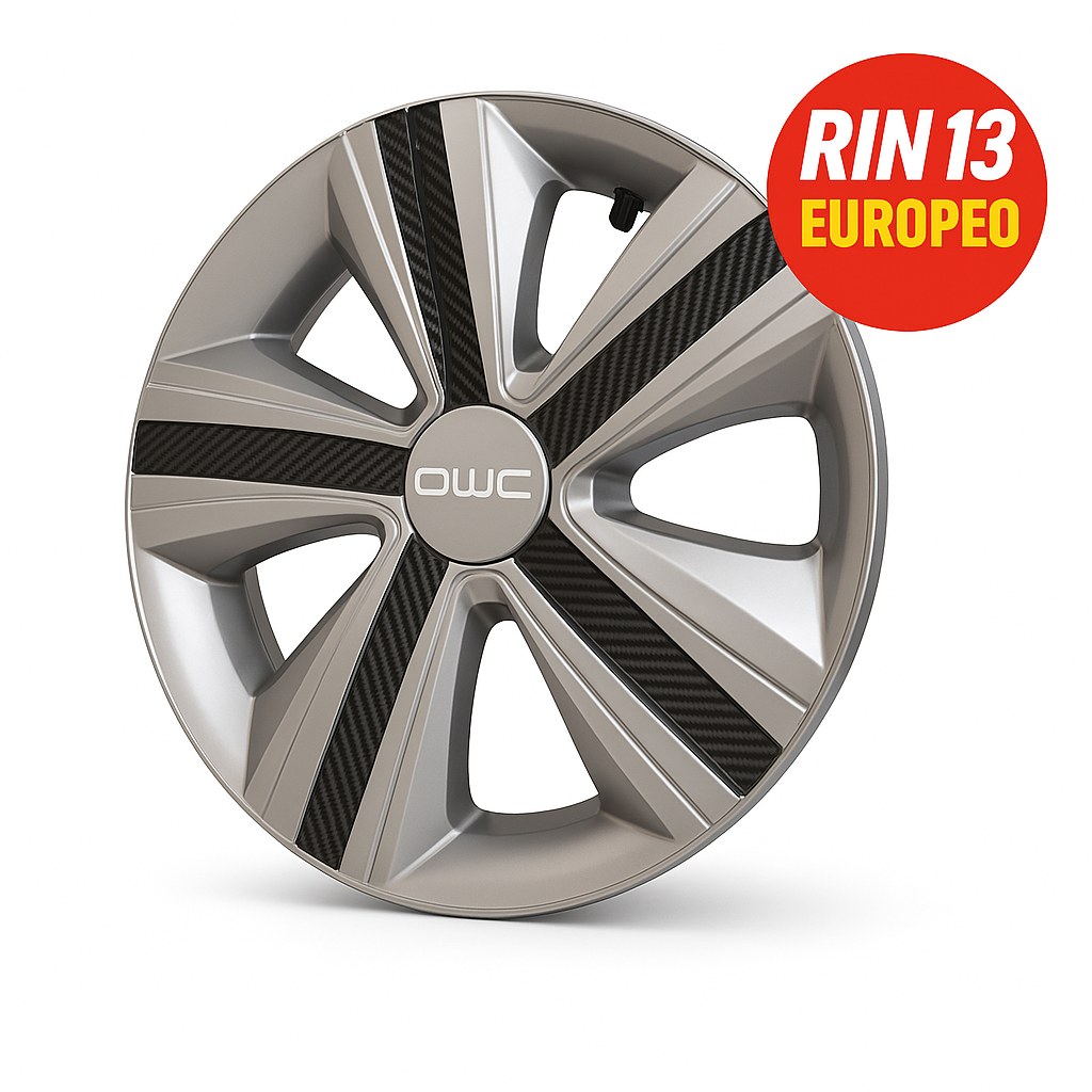 4 Tapones Polvera Rin 13 Deportivo Titanium Europeo