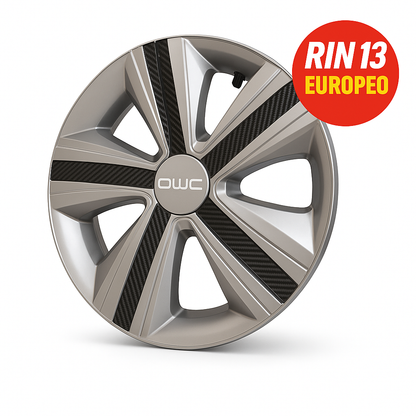 4 Tapones Polvera Rin 13 Deportivo Titanium Europeo