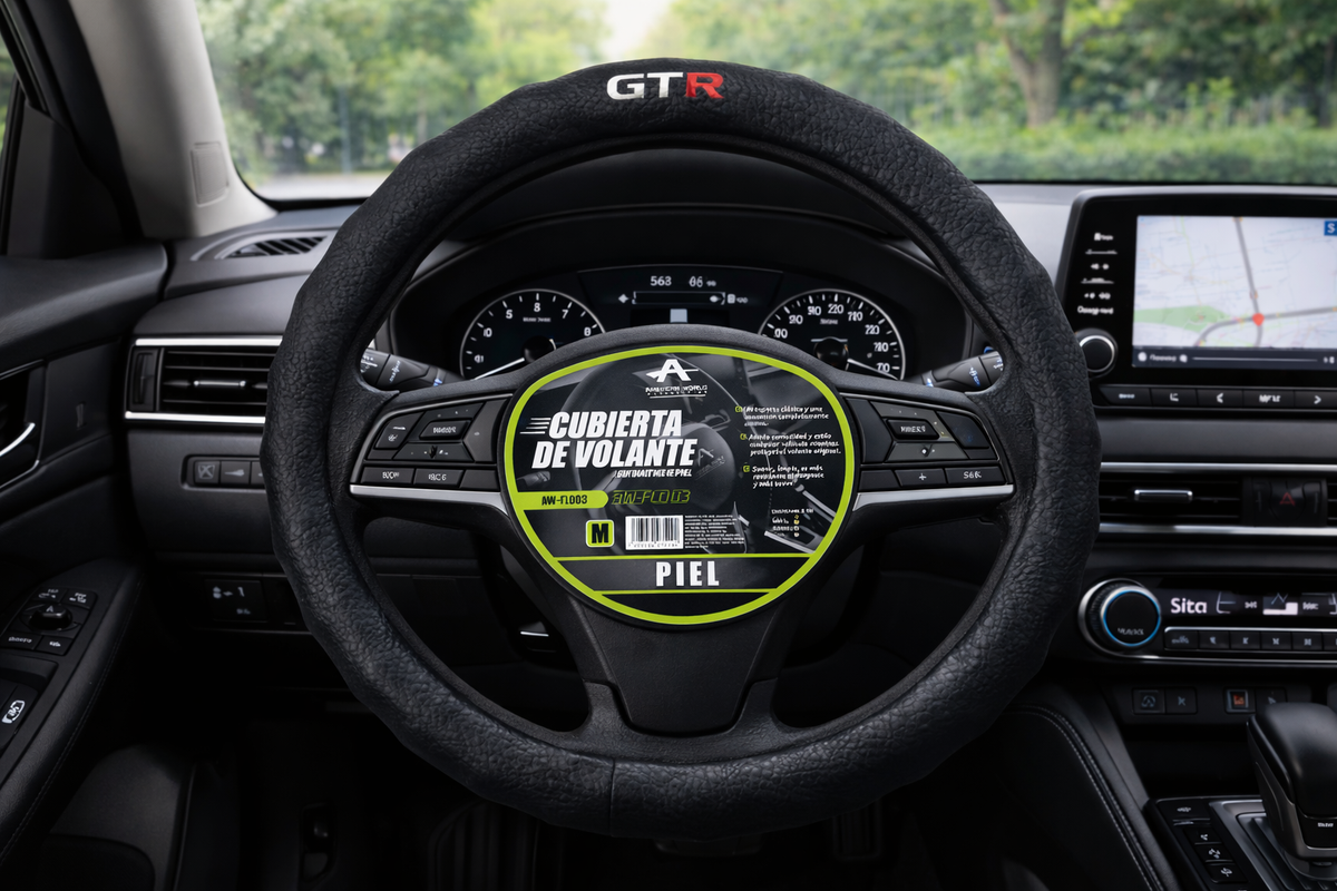 Funda cubre Volante de piel Deportiva Universal GTR