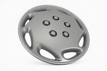 4 Tapones Polveras Rin 15 Deportivos Auto Carro Universal GRIS