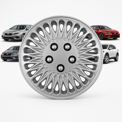 4 Tapones Polveras Rin 15 Deportivos Auto LLanta Universal