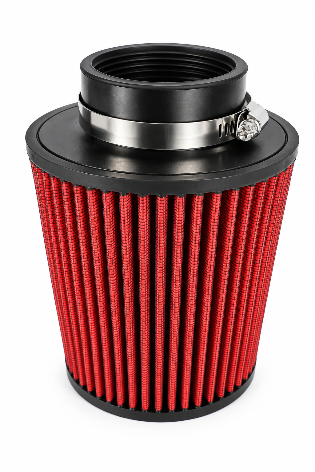 Filtro De Aire Deportivo Universal Auto Cono Flujo Rojo 18CM