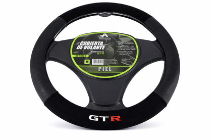 Funda cubre Volante de Piel GTR Negra Universal Deportivo