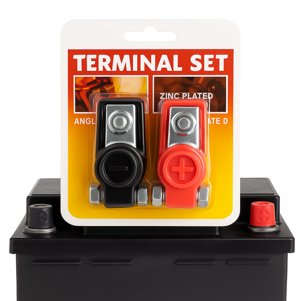 Terminal Batería Universal Positivo Negativo Auto Reforzado