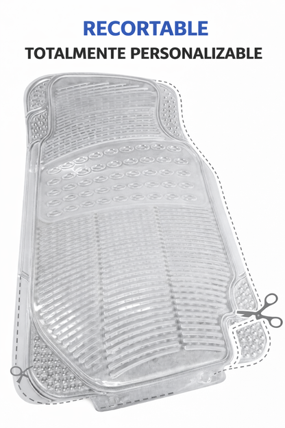 Tapete Proteck Trans Auto Camioneta Hule- Plástico Universal 3pz