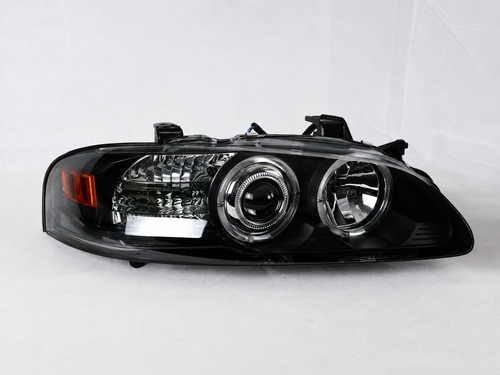 Faros Led Nissan Sentra 2000 Up B15 Ojo De Angel Par