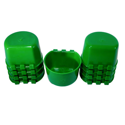75 Bebederos Comederos De Jaula Redondo 600 Ml Colores Para