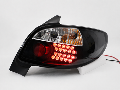 Calaveras Led Peugeot 206 Traseras Cristal Transparente Par