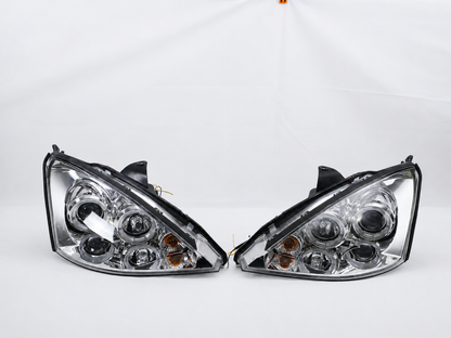 Faros Led Ford Focus 98-00 Ojo De Angel Cromados Par