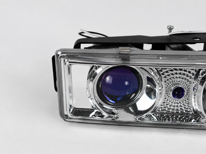 Faros Chevy Truck 88-98 Proyector Cromado Par