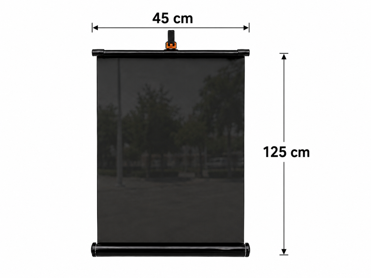 Cortina Retráctil Polarizado Parasol Para Coche 45*125 CM