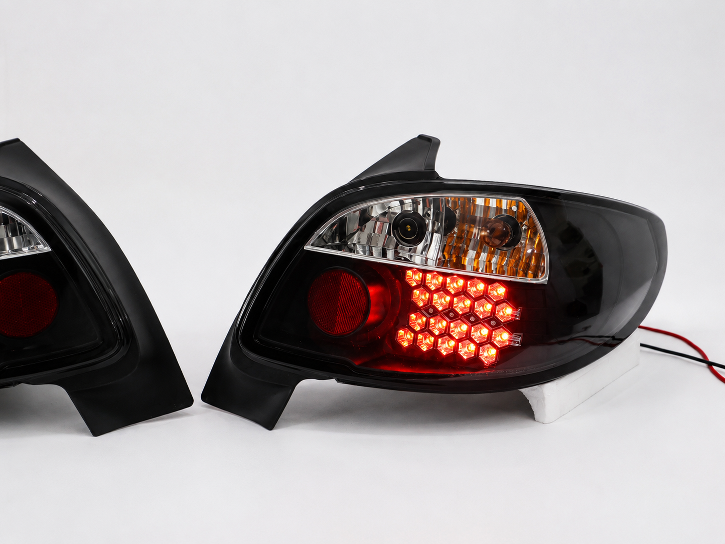 Calaveras Led Peugeot 206 Traseras Cristal Transparente Par