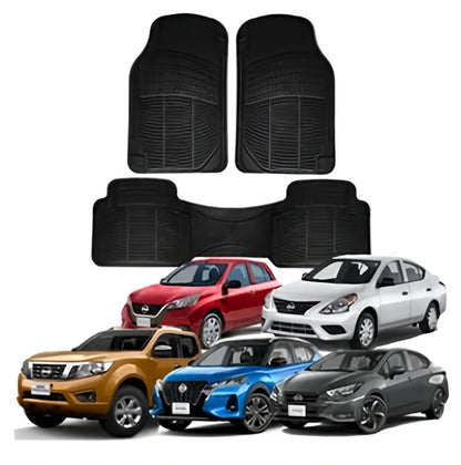 Tapete Proteck Auto Camioneta Hule- Plástico Universal 3pz