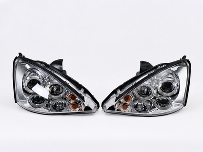 Faros Led Ford Focus 98-00 Ojo De Angel Cromados Par