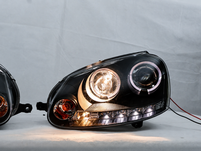 Faros Led Vw Golf V Mk5 03-Up Ojo De Angel Par