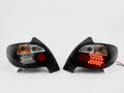 Calaveras Led Peugeot 206 Traseras Cristal Transparente Par