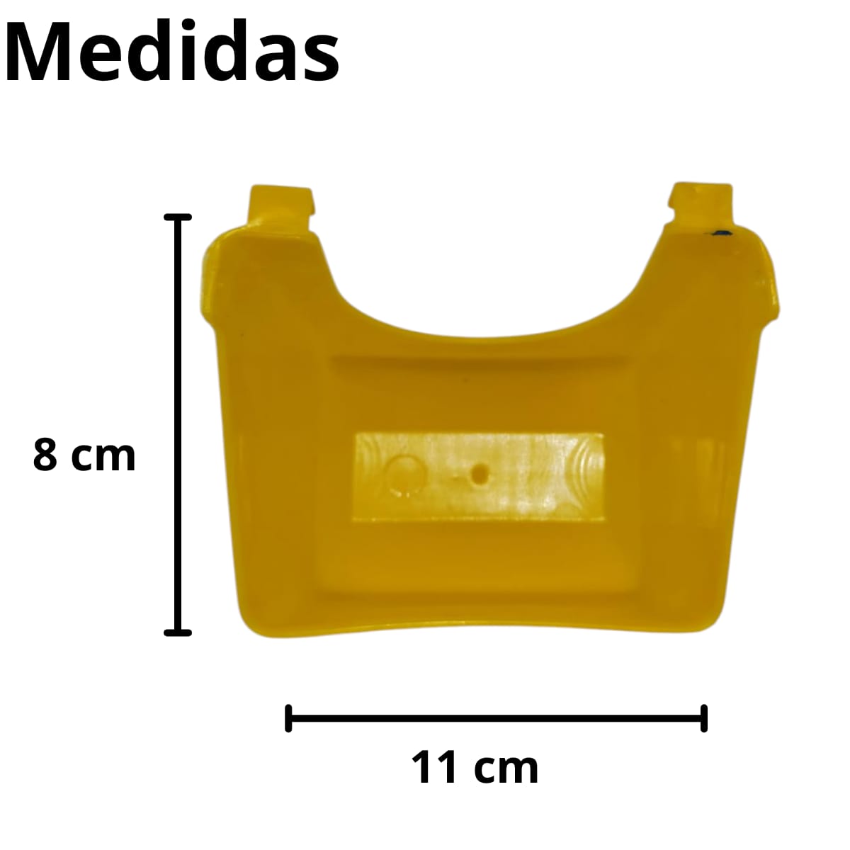 10 Comederos Cuadrados Amarillo Tapa Naranja 300g Gallos