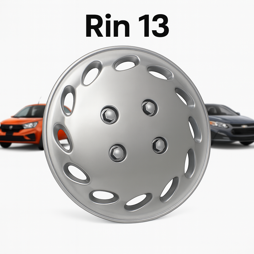 4 Tapones Polvera Rin 13 Deportivo Universal Llanta Auto