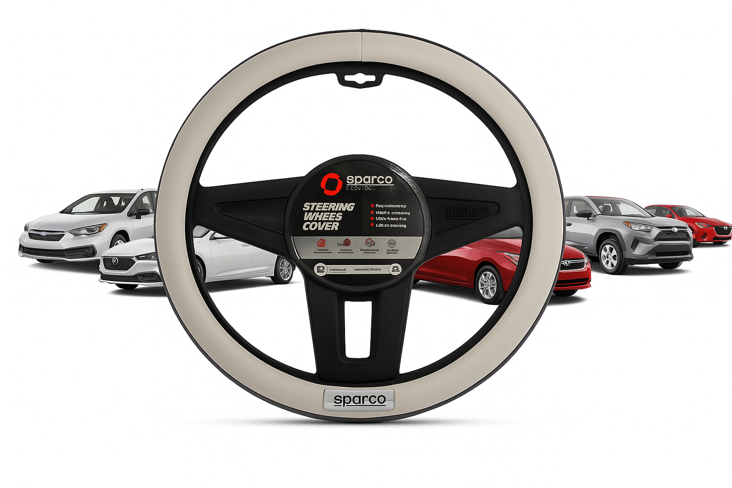 Funda Cubre Volante Deportivo Auto Antiderrapante Sparco F1