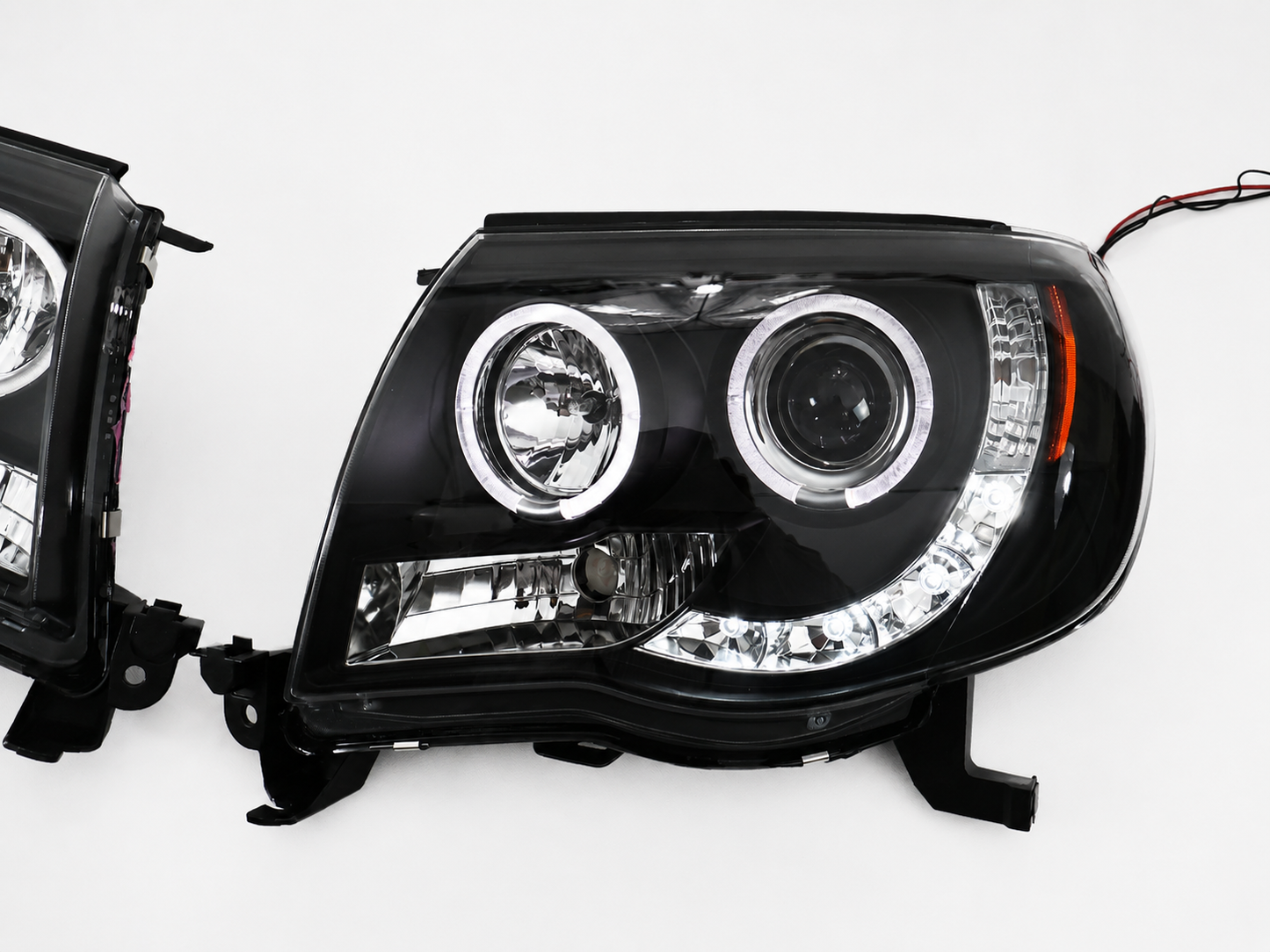 Faros Tacoma 05-11 Led Lupa Halo Ojo Angel Par