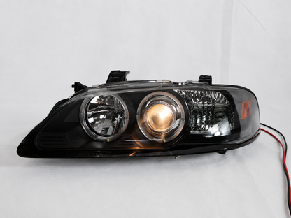 Faros Led Nissan Sentra 2000 Up B15 Ojo De Angel Par