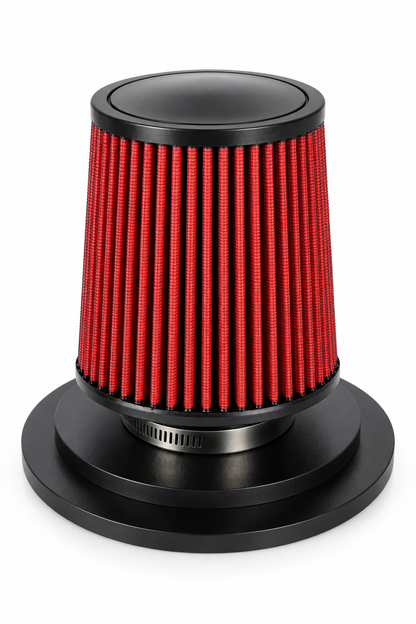 Filtro De Aire Deportivo Universal Auto Cono Flujo Rojo 18CM